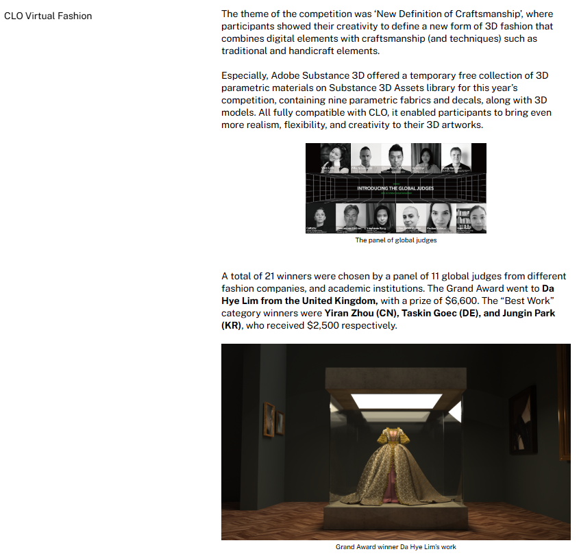 Da Hye Lim Clo3D contest Winner